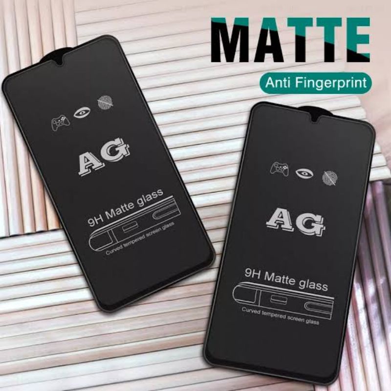 (TG-KACA MATTE) Tempered Glass Matte Realme 5/5i/C3/C11/C12/C15/C21/C25/ Realme 8/8 pro Matte Full Screen