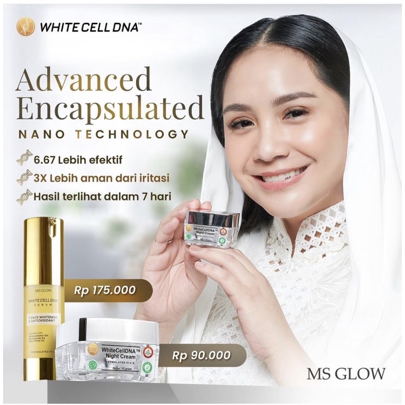 SERUM WHITE CELL DNA MSGLOW MENCERAHKAN 7 HARI