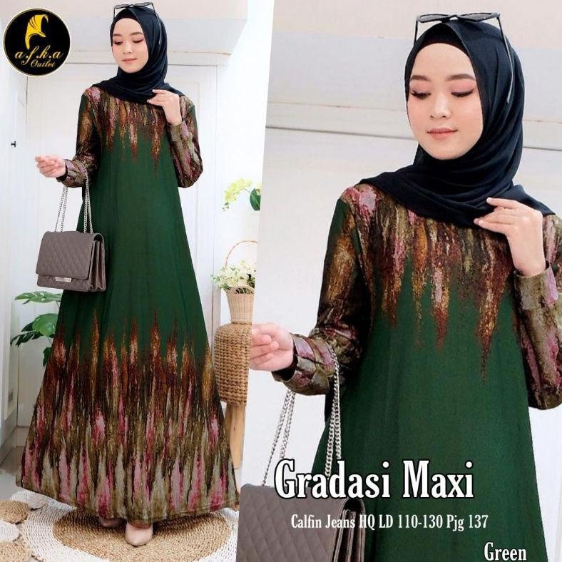 [KODE PRODUK SNSLN6147] Ranting Nirwana 3 Gamis Wanita Calvin Jeans Maxy Tebal Adem Melar Ibu Jumbo 