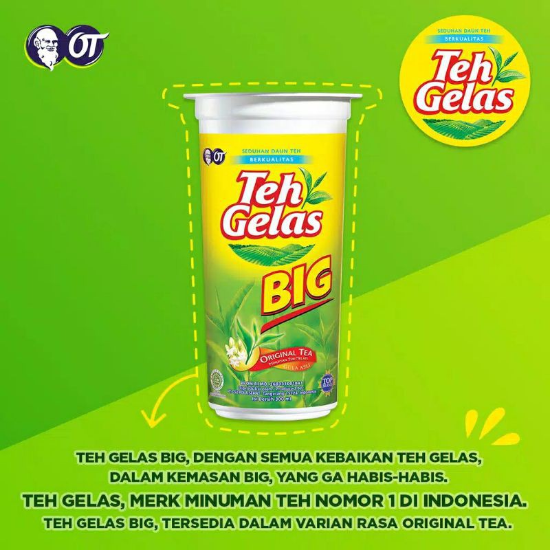 

Teh Gelas Big 250 Ml 1 Dus Isi 24 Pcs INSTANT ONLY