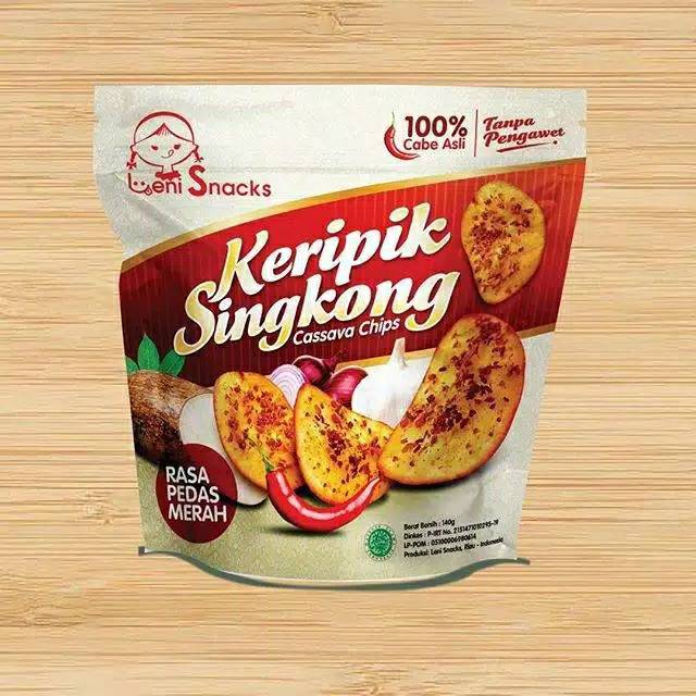 

Leni Snacks - Keripik Singkong rasa Pedas Merah