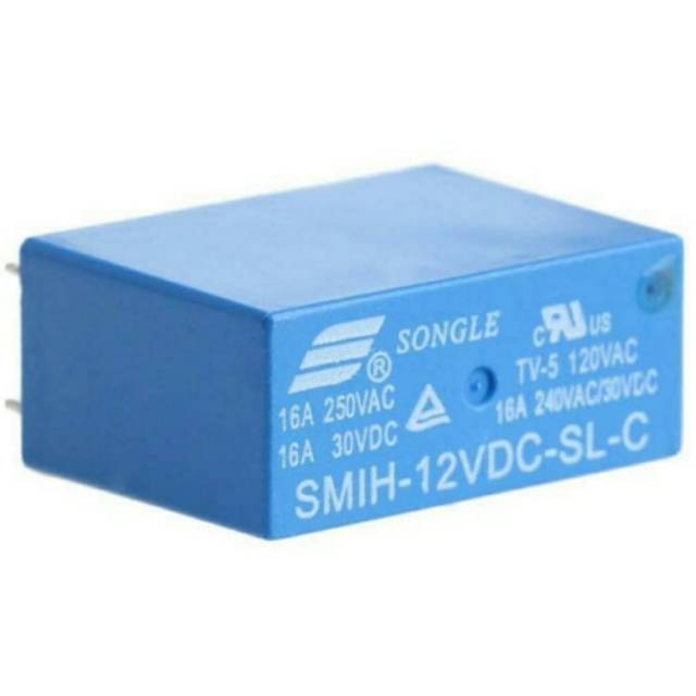 Relay Power 8pin 12V 16A Songle SMIH-12VDC-SL-C