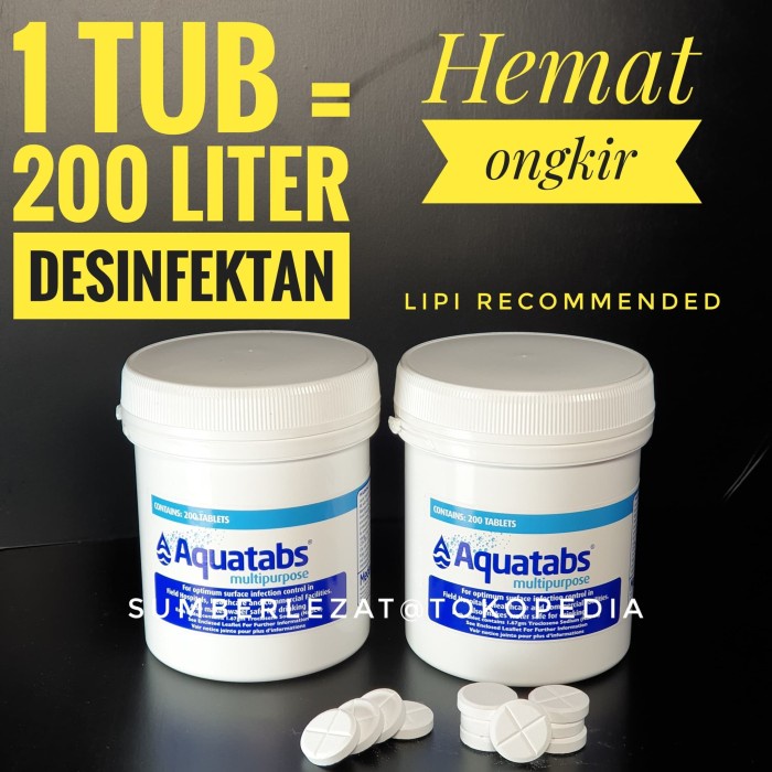 PROMO AQUATABS MULTIPURPOSE 1,67 - TABLET DESINFEKTAN EFFERVESENCE