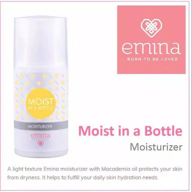 Jual Emina Face Moisturizer Moist in a Bottle, 50 ml | Shopee Indonesia