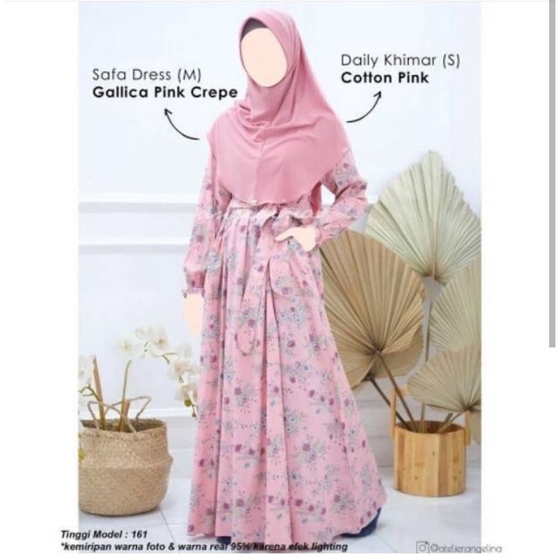 Preloved safa dress XS by Atelier Angelina gamis muslim murah katun japan