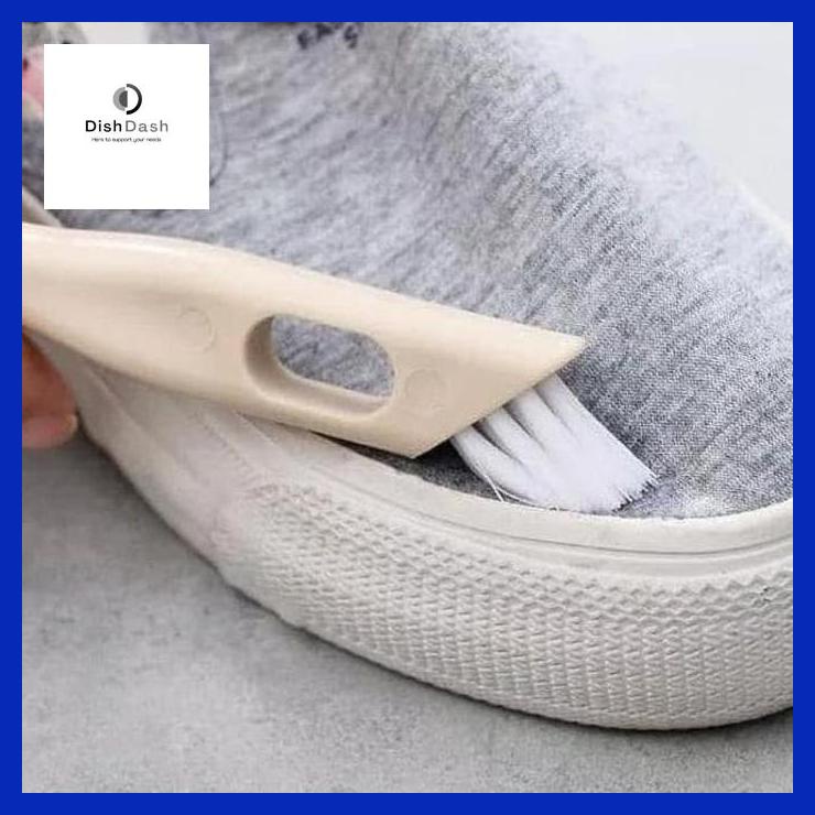 [BAYAR DI TEMPAT] 1 Pcs Sikat Pembersih Sepatu 3 in 1 Untuk Detailing Sepatu / Detail Cleaning Shoe / Shoe Brush / Sikat Cuci Sepatu