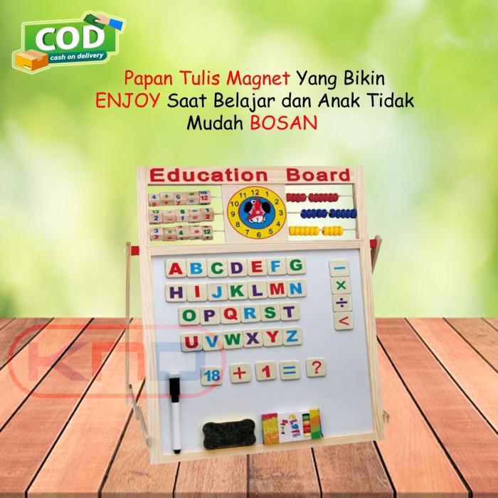 

Nov | Papan Tulis Anak Berdiri Magnet 2 Sisi (Gratis Spidol & Kapur)