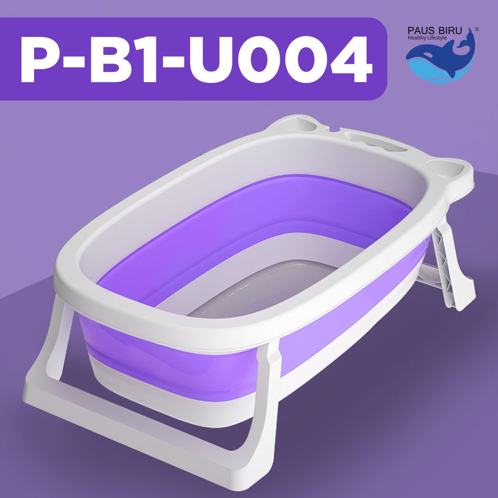 FOLDABLE BABY TUB | BAK MANDI BAYI LIPAT | BATH TUB BAYI-UNGU