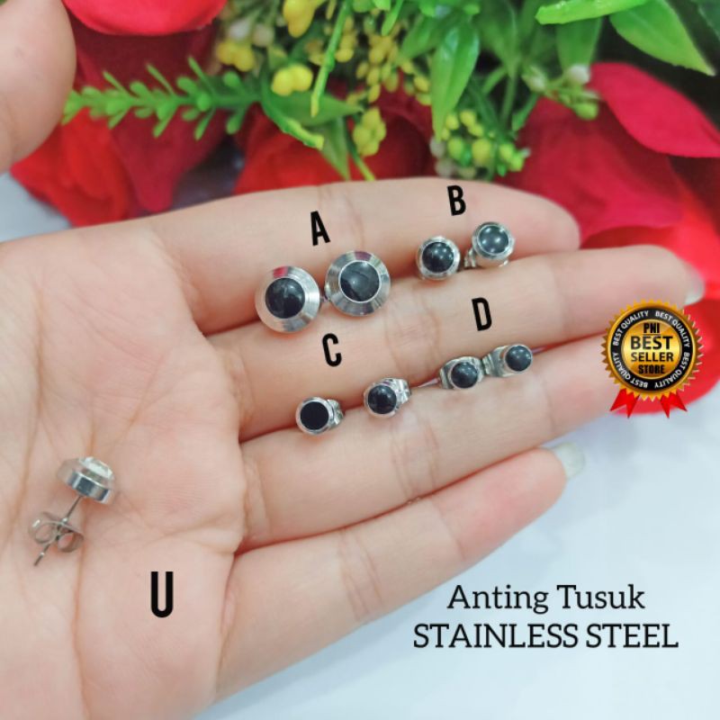 Anting tusuk stainles stell anti karat fhasion wanita