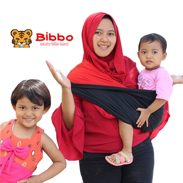 Geos Bibbo 2 Warna (Kuat Tebal Bolak Balik) Gendongan Bayi