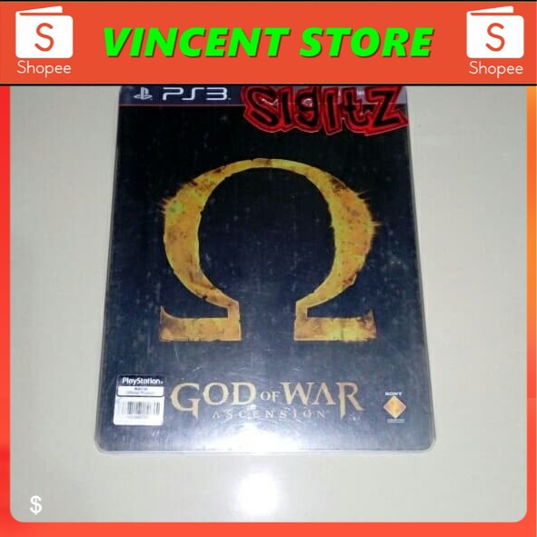 PRODUK ORIGINAL bd ps3 kaset god of war ascention stealcase