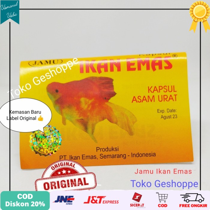 

◾COD◾ JAMU ASAM URAT IKAN MAS 1PACK ( ISI 10BUNGKUS) ASLI ORIGINAL