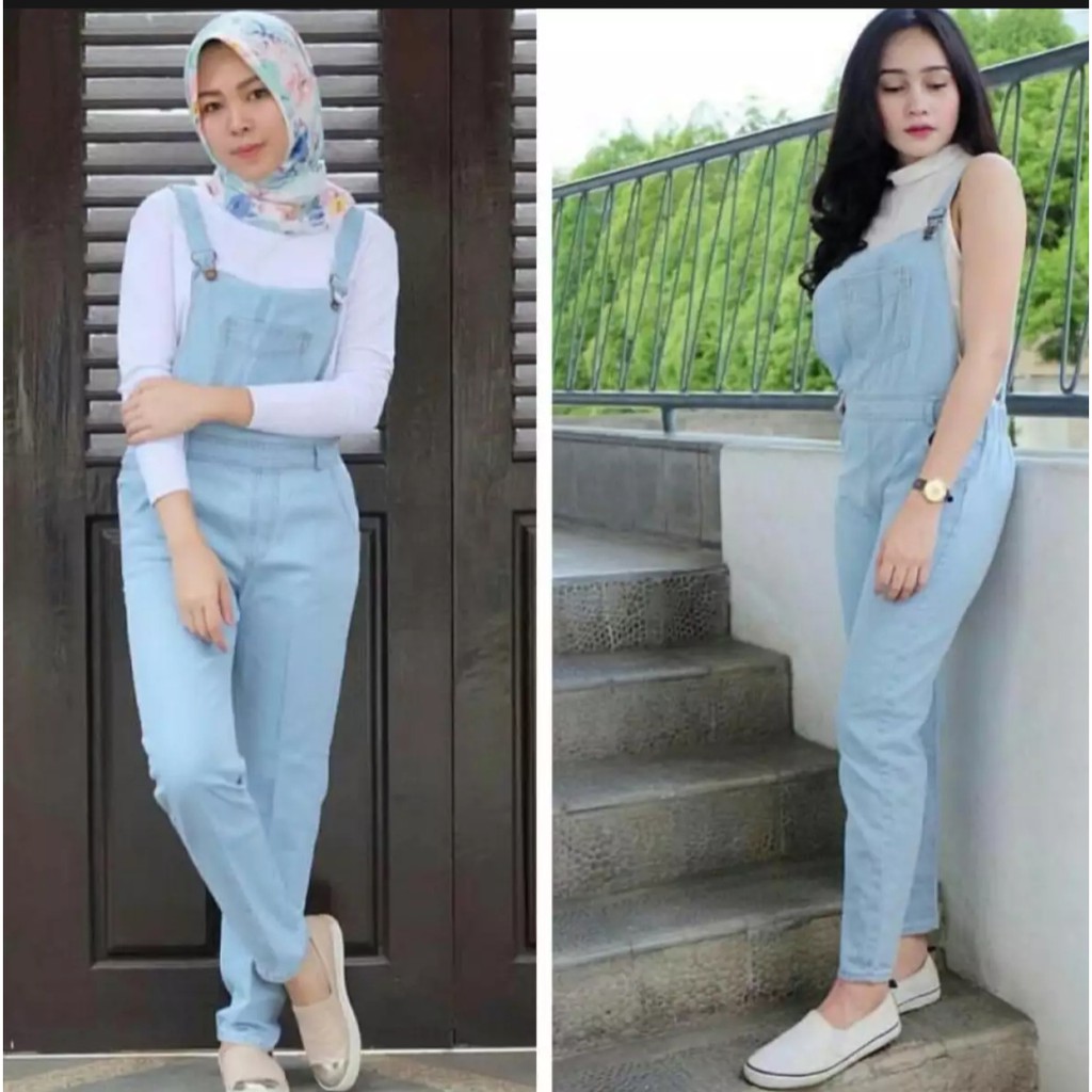 JAMSUIT CHIKA BAHAN KATUN DENIM TO FIT L