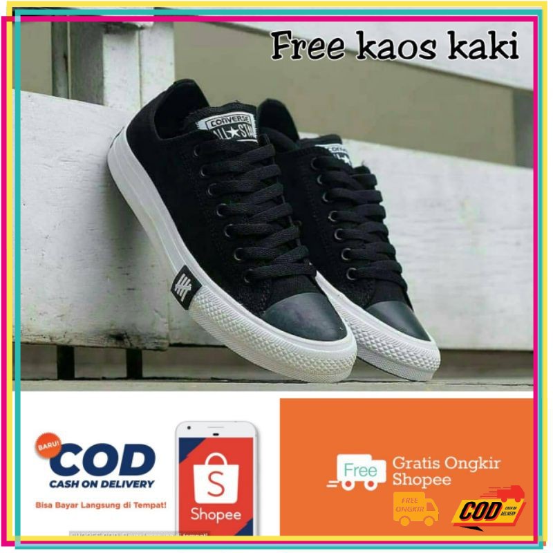 UKURAN SIZE 37 38 39 40 41 42 43 44 45 / SEPATU CONVERSE PETIR UKURAN JUMBO BIG SIZE 45 46 SNEAKERS 