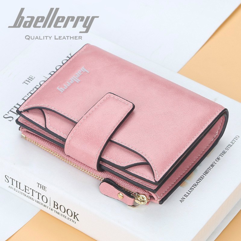 BAELLERRY N2349 Dompet Lipat Wanita Kulit Bifold Wallet WK-SBY