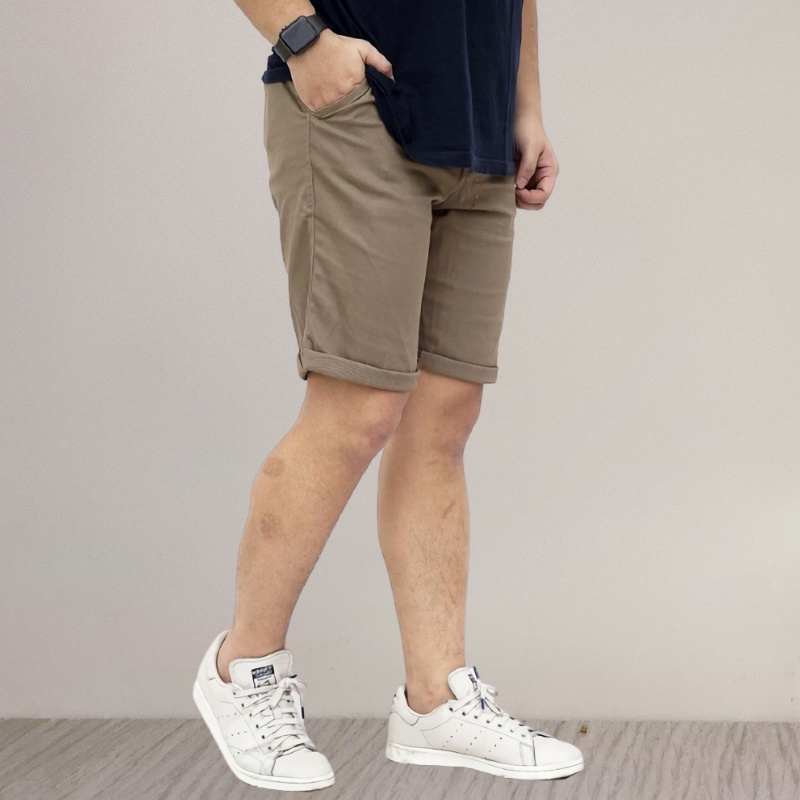 Celana Pendek Pria Clana Chino Chinos Short Pants Polos Cinos Pendek Pria Distro Cupachino Erigo