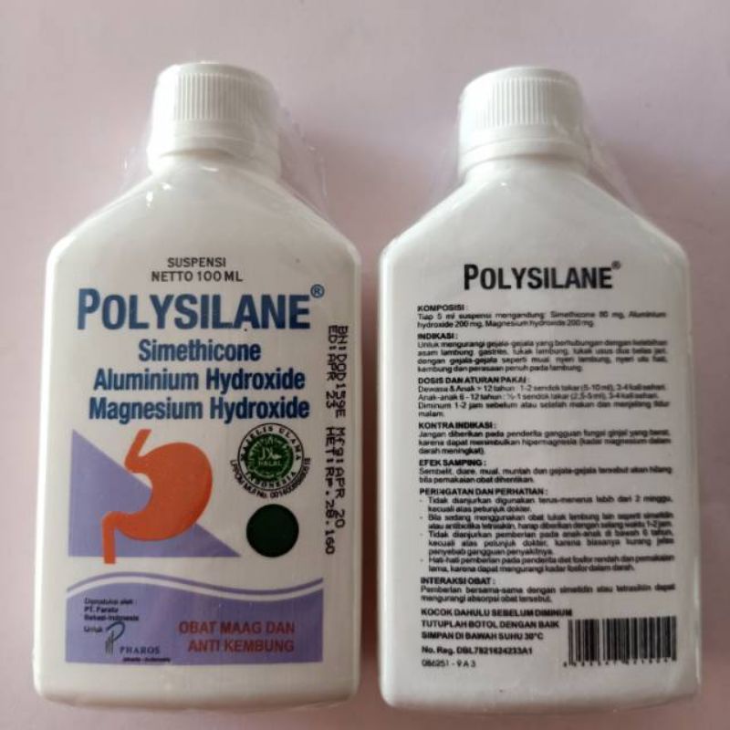 Polysilane Syrup/Syrup untuk meringankan gejala asam lambung