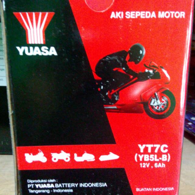 Aki Motor / Aki Yuasa / Aki Murah / Aki Yt7c yuasa