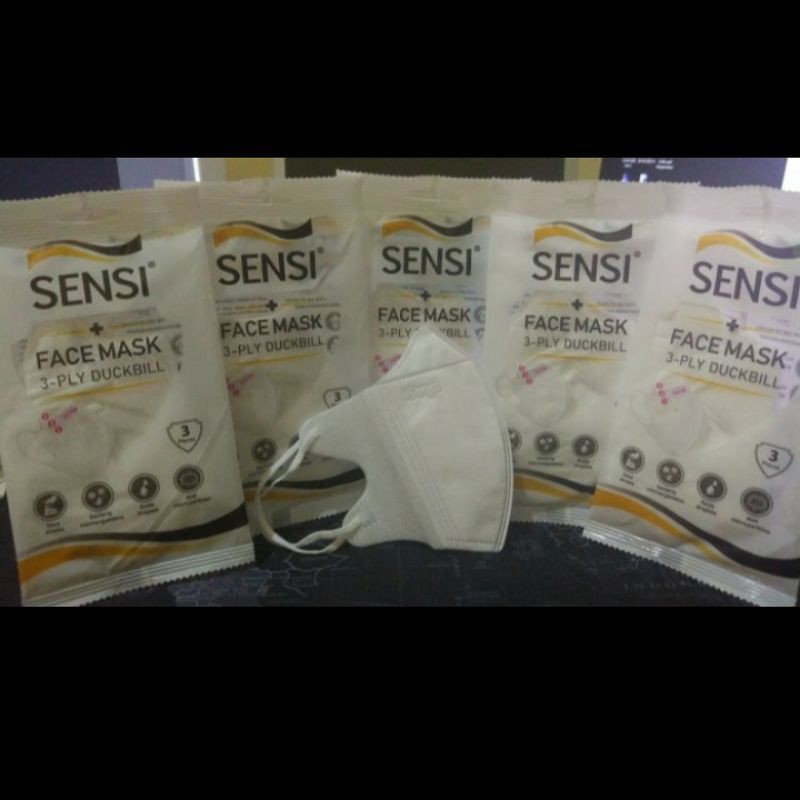 MASKER KN95 / KF94 / MAKSER SENSI DUCKBILL PUTIH ISI 10 ORIGINAL