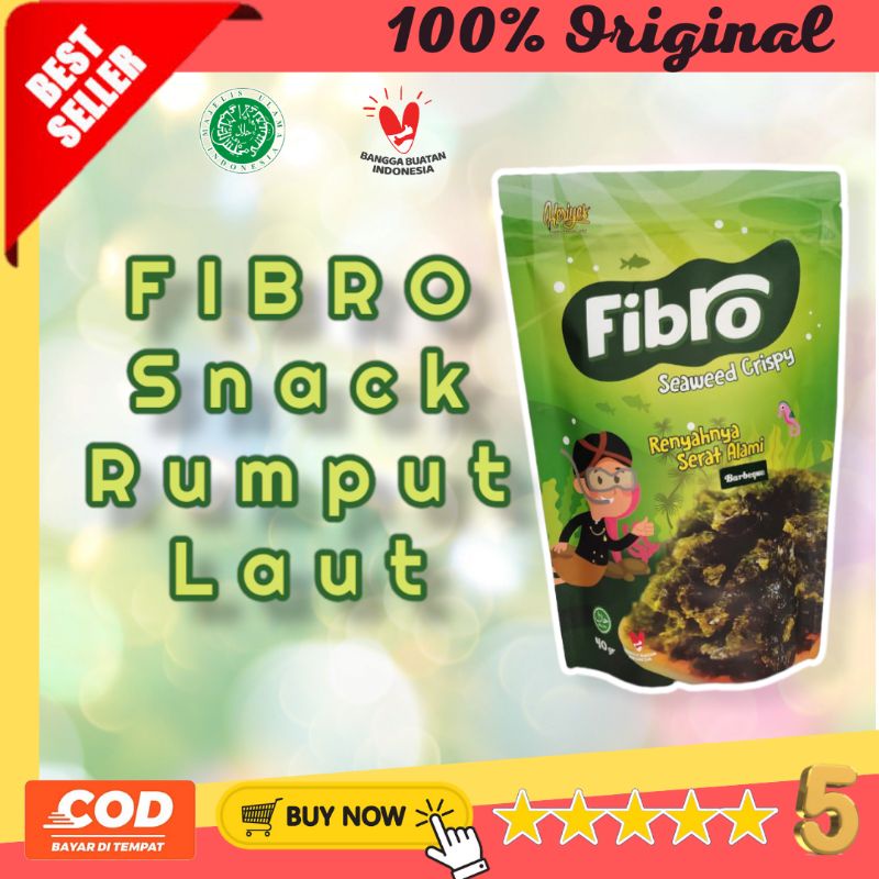 

Fibro Snack Rumput laut camilan rumput laut