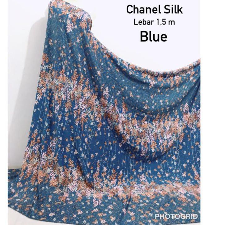 Best Price Kain Chanel silk = maxmara / bahan gamis branded / kain motif meteran / dior silk ,,,,,