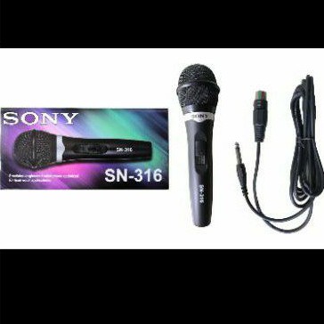 Mic sony SN 316 Microphone kabel colok bagus mic audio speaker dvd