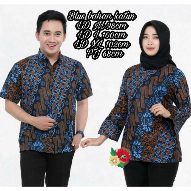 Blus batik solo blouse batik solo baju batik wanita atasan batik
