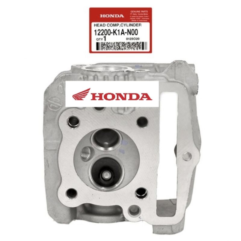 12200 K1A N00 Head comp cylinder head assy beat deluxe, genio 2020-2022, scoopy prestige 2021-2022 asli honda