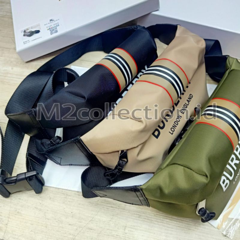 waistbag Burberry Belt Bag tas pinggang nylon premium impor