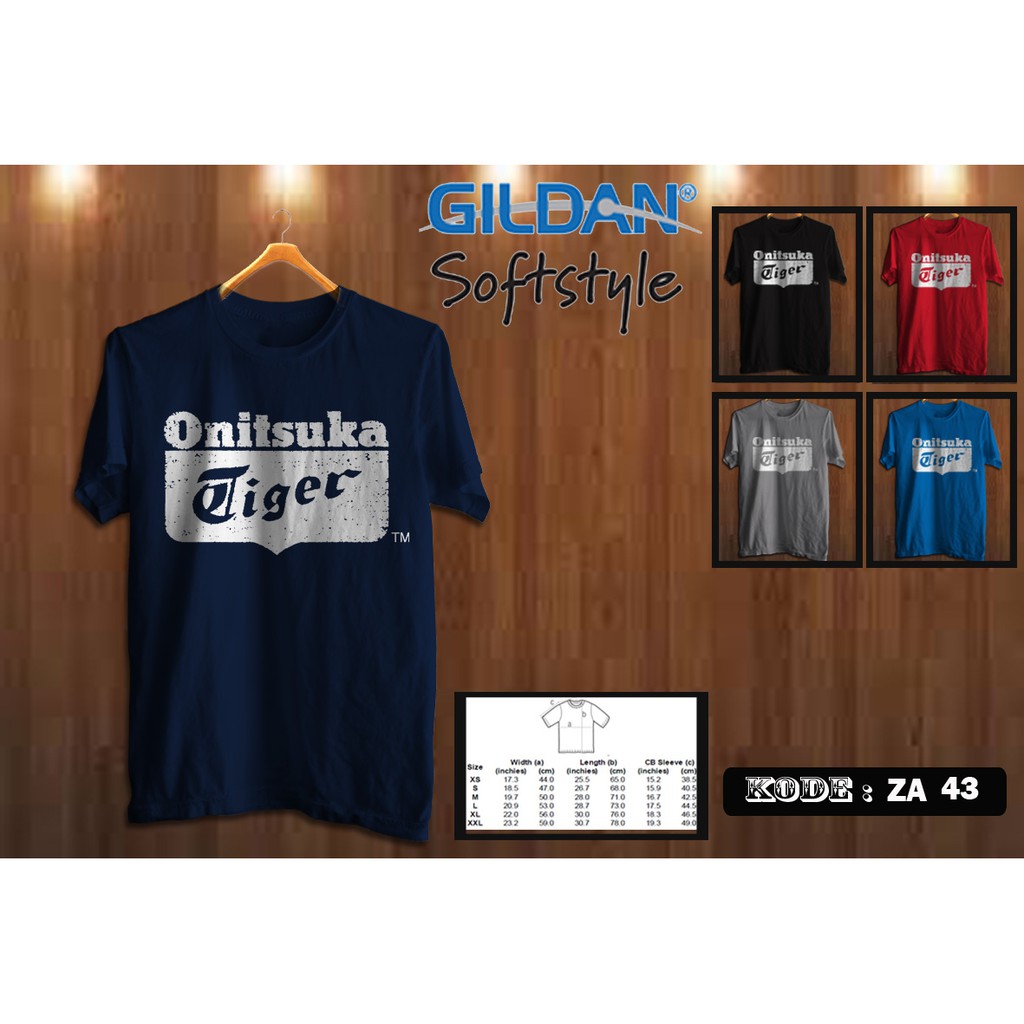 kaos onitsuka tiger original gildan za43