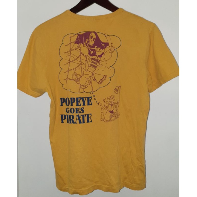 Kaos Popeye Vintage Hampir, Kaos Kartun Vintage, Baju Popeye Movie