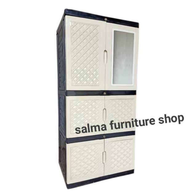 LEMARI PLASTIK AQUOSE PLUS KACA TERLARISS...,,,,,