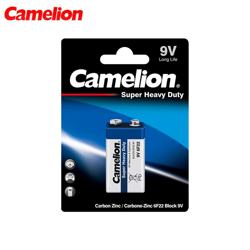 Baterai Camelion 9V 6F22 Super Heavy Duty