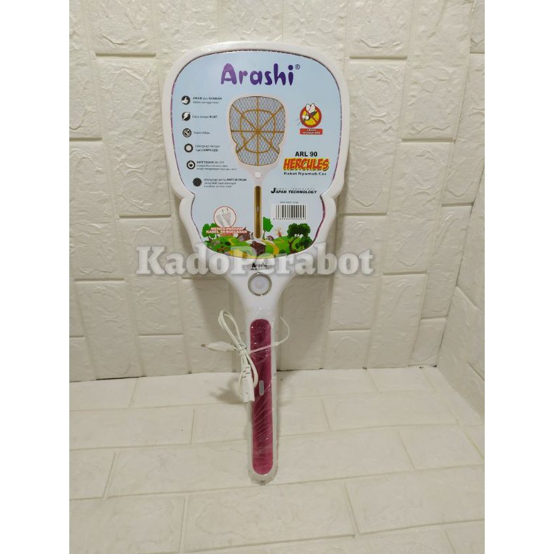 raket nyamuk arashi ARL 90 - raket nyamuk listrik- raket anti nyamuk