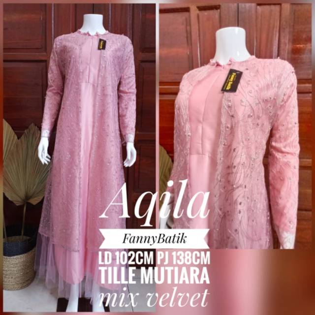 GAMIS SYARI AQILA MUTIARA - Gamis Cintya Ori termurah Kekinian