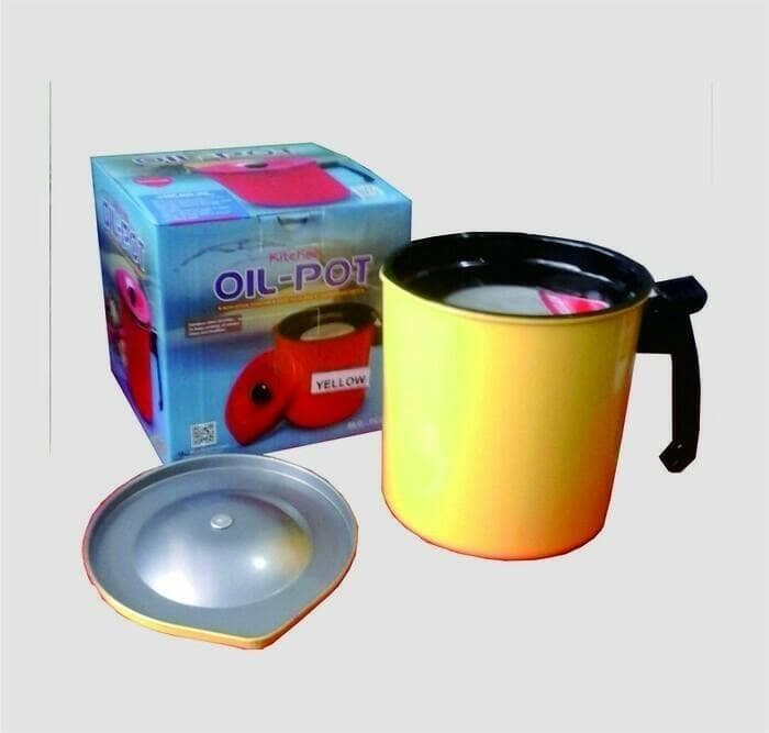 MASPION OIL POT 1,5 LITER MASLON - WADAH TEMPAT SARINGAN MINYAK TEFLON