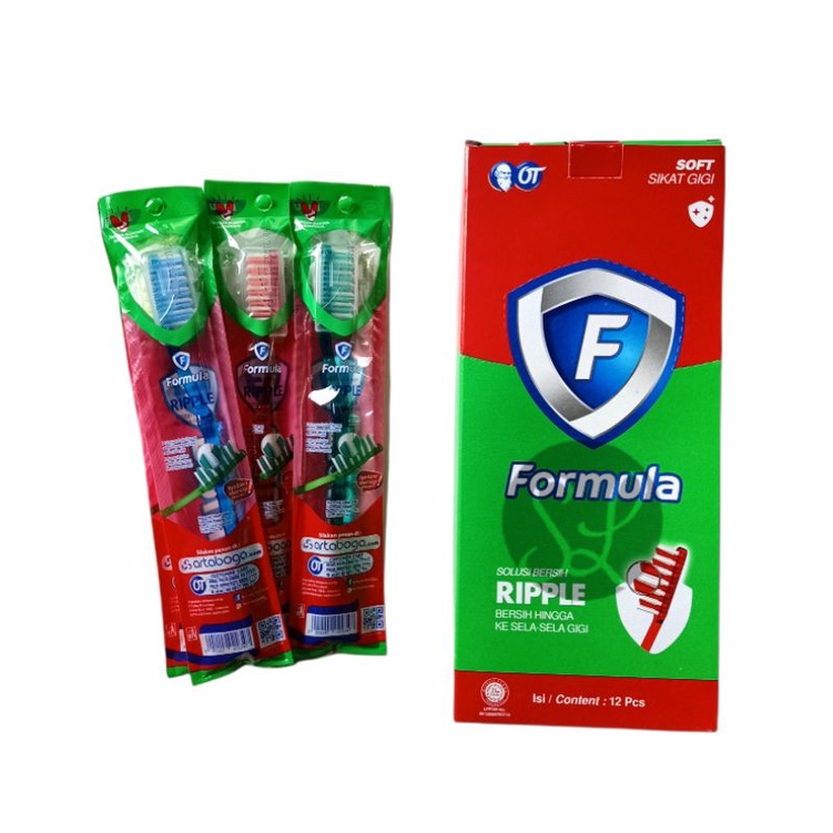 Formula Sikat Gigi Soft Toothbrush Sikat Gigi Formula Ripple Double Action