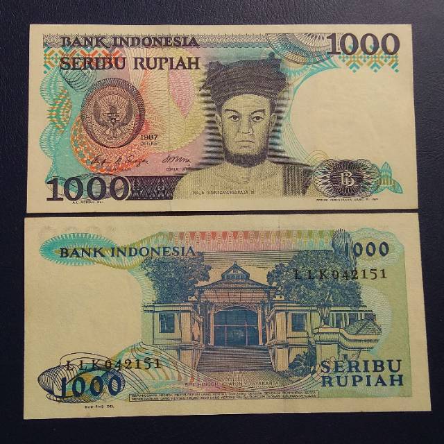 Uang Kuno Rp 1000 Sisingamangaraja Tahun 1987 #Baru