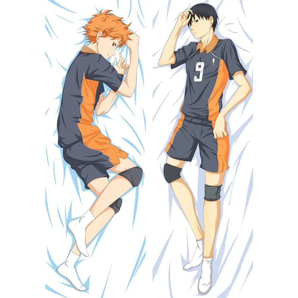 Dakimakura sarung Bantal Guling Anime Haikyuu Hinata X Kageyama 2 Sisi