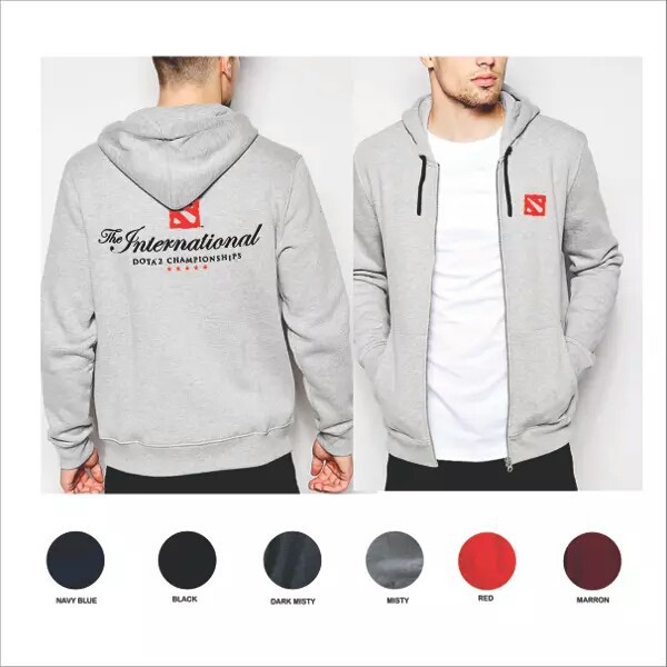  Jaket hoodie Dota 2 International ukuran jumbo cowok cewek size - S M L XL XXL XXXL XXXXL XXXXL
