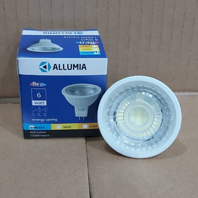 Lampu Tusuk MR16 LED 6w Allumia Putih 6500K 430Lm