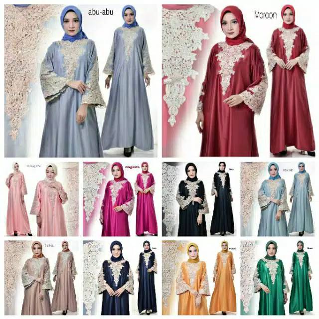 KAFTAN INNARA ZAFINA KAFTAN CANTIK PREMIUM PAYET BORDIR GAMIS FASHION MUSLIM BEST