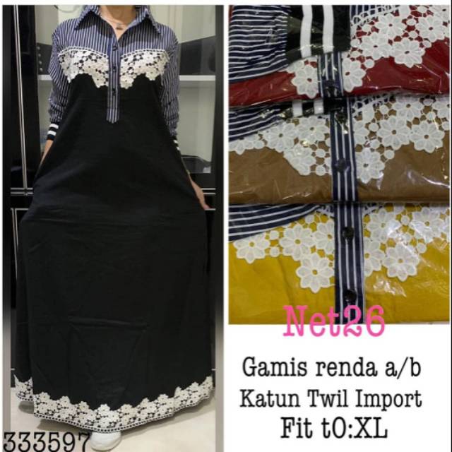 Gamis katun import