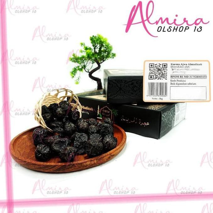 

[BAYAR DI TEMPAT] Kurma Ajwa / Nabi Super Kemasan Mewah 1 Kg Oleh Oleh Haji Umroh Murah {KOMPLIT