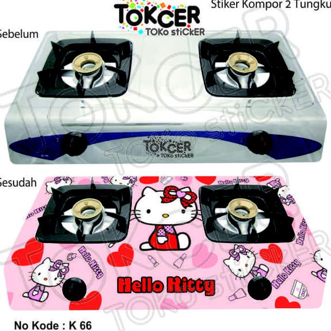 

READY STOCK!! PROMO ! Variasi Stiker Kompor Hello Kitty K-66