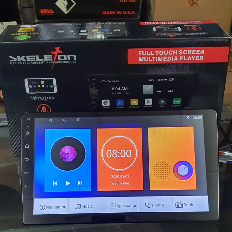 Head Unit Android Skeleton SKT--8189 9-inch / 10-inch, (Tape Mobil, TV Mobil)