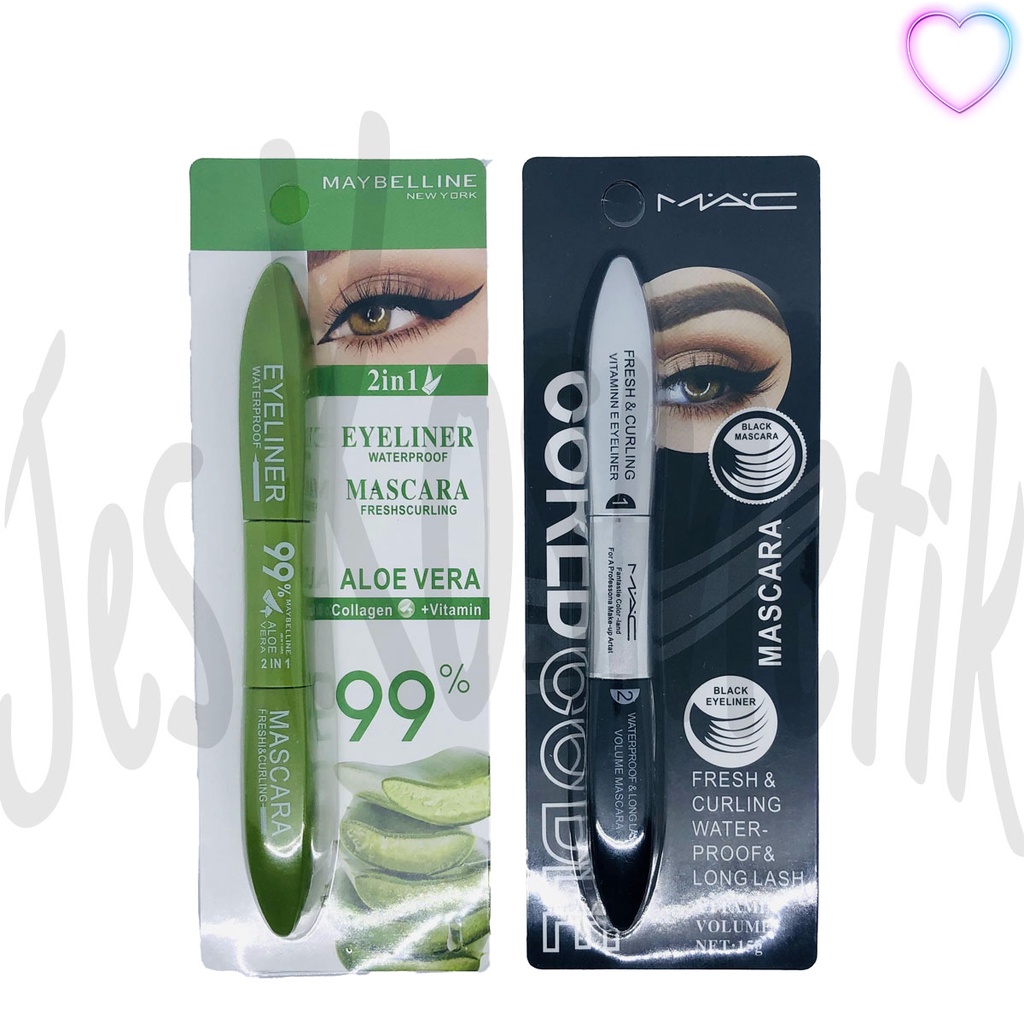 [LUSINAN] MYB Mascara Eyeliner Make Up 2 in 1 / Grosir Kosmetik