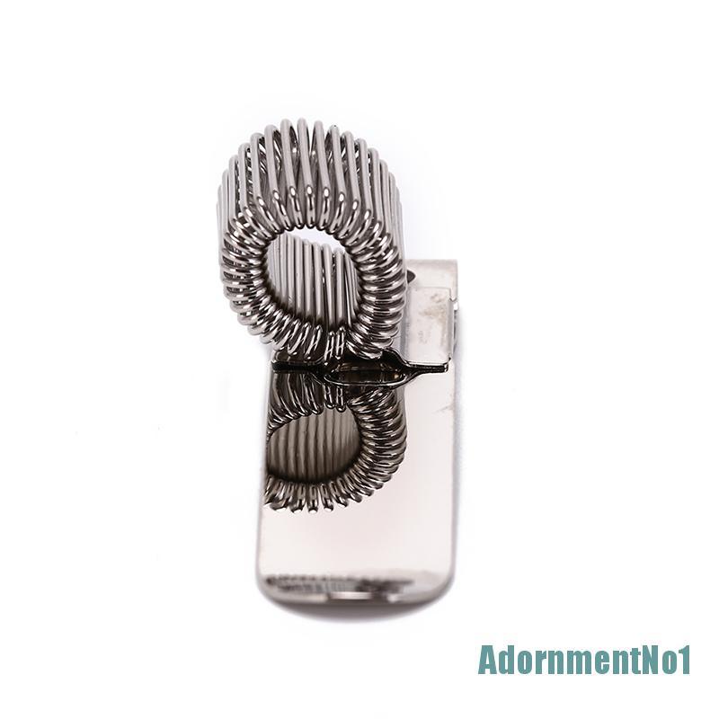 (AdornmentNo1) Holder Pulpen Bahan metal Warna silver Dengan Klip Saku Untuk Seragam Dokter / Perawat