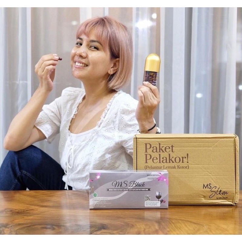 READY MS GLOW PAKET PELAKOR / MS SLIM / MS BlACK / BODY TREATMENET OIL