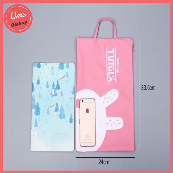 

PF01 Creative Fun Print Portable A4 file Storage pouch bag - LookAtMe